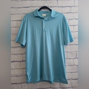 Greg Norman Golf Light Blue Play Dry Polo Shirt Men's Size Medium